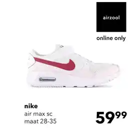 Scapino Nike Air Max SC meisjes sneakers wit roze aanbieding