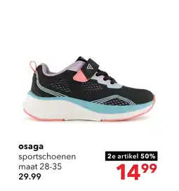 Scapino Osaga meisjes sportschoenen zwart roze aanbieding