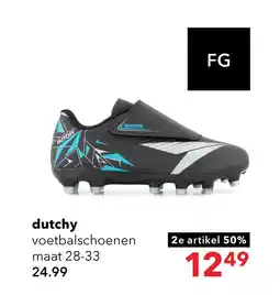 Scapino Dutchy FG kinder voetbalschoenen zwart blauw aanbieding