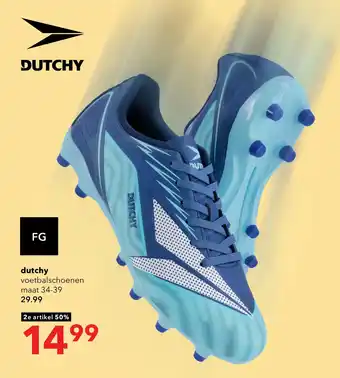 Scapino Dutchy FG kinder voetbalschoenen blauw aanbieding
