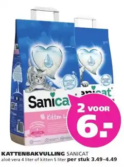 Ranzijn KATTENBAKVULLING SANICAT aanbieding