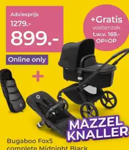 Prenatal Bugaboo Fox5 complete Midnight Black aanbieding