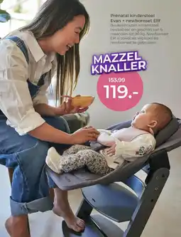 Prenatal Prénatal kinderstoel Evan + newbornset Elif aanbieding