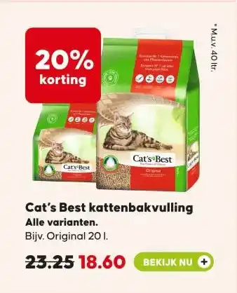 Pets Place Cat's Best kattenbakvulling aanbieding