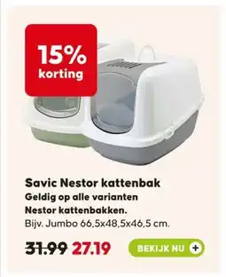 Pets Place Savic Nestor kattenbak aanbieding