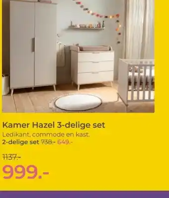 Prenatal Kamer Hazel 3-delige set aanbieding