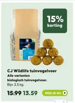 Pets Place CJ Wildlife tuinvogelvoer aanbieding