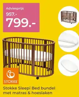 Prenatal Stokke Sleepi Bed bundel met matras & hoeslaken aanbieding