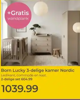 Prenatal Born Lucky 3-delige kamer Nordic aanbieding