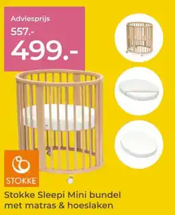 Prenatal Stokke Sleepi Mini bundel met matras & hoeslaken aanbieding