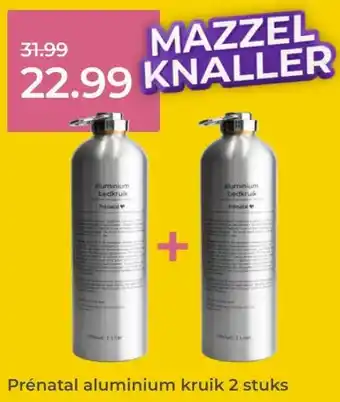 Prenatal Prénatal aluminium kruik 2 stuks aanbieding