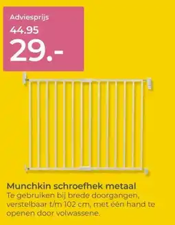 Prenatal Munchkin schroefhek metaal aanbieding