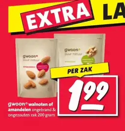 Nettorama gwoon walnoten of amandelen ongebrand & aanbieding