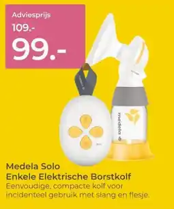 Prenatal Medela Solo Enkele Elektrische Borstkolf aanbieding