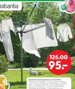 Marskramer Brabantia Droogmolen 50M Lift-O-Mat aanbieding