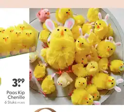 Marskramer Paas Kip chenille 6 stuks aanbieding
