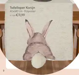 Marskramer Tafelloper konijn polyester aanbieding