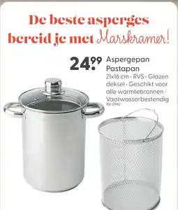 Marskramer Asperge pastapan RVS 21x16cm aanbieding