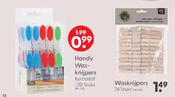 Marskramer Wasknijpers Bamboe Set 24 stuks aanbieding