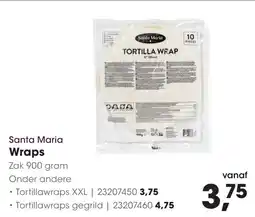 HANOS Santa Maria Wraps aanbieding