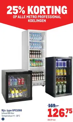 Makro OP ALLE METRO PROFESSIONAL KOELINGEN aanbieding