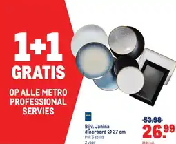 Makro Bijv. Janina dinerbord Ø 27 cm aanbieding
