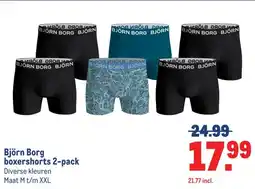 Makro Björn Borg boxershorts 2-pack aanbieding