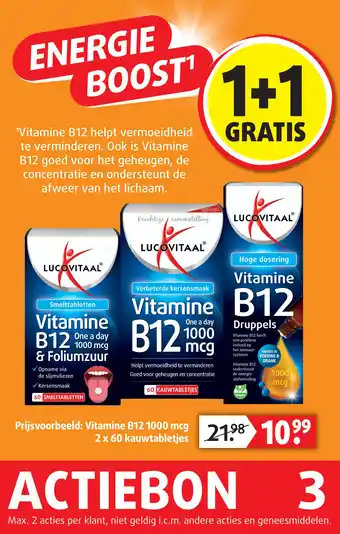 Lucovitaal Vitamine B12 aanbieding