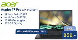 Levix Computershop Acer Aspire 17 Pro A17-51M-55TR aanbieding