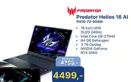 Levix Computershop Predator Helios 16 Al PH16-73-95SM aanbieding