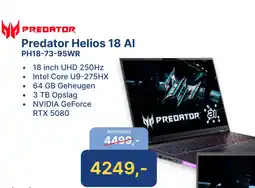 Levix Computershop Predator Helios 18 Al PH18-73-95WR aanbieding