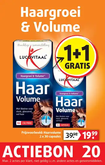 Lucovitaal Haargroei & Volume aanbieding