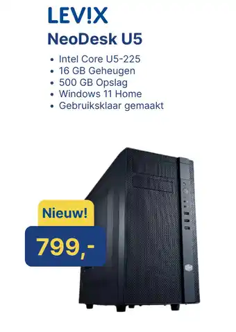 Levix Computershop LEVIX NeoDesk U5 aanbieding