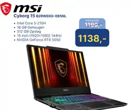 Levix Computershop MSI Cyborg 15 B2RWEKG-085NL aanbieding