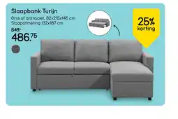 Leen Bakker Bekijk Slaapbank Turijn 25% korting[link] aanbieding