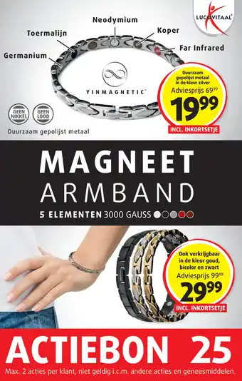 Lucovitaal MAGNEET ARMBAND aanbieding