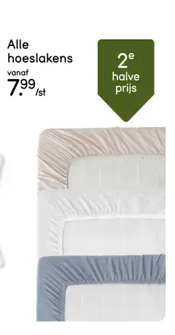 Leen Bakker Bekijk Alle hoeslakens 2e halve prijs[link] aanbieding