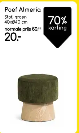 Leen Bakker Bekijk poef Almeria[link] aanbieding