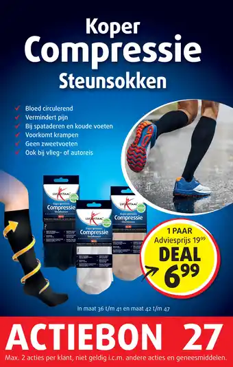 Lucovitaal Koper Compressie Steunsokken aanbieding