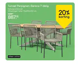 Leen Bakker Bekijk Tuinset Perpignan-Gerona 7-delig 20% korting[link] aanbieding