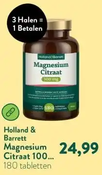 Holland & Barrett Magnesium Citraat 100 mg aanbieding