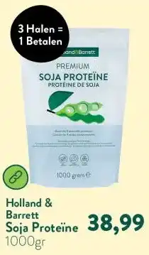 Holland & Barrett Soja Proteïne aanbieding