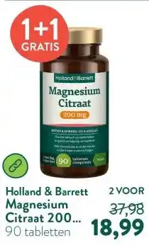 Holland & Barrett Magnesium Citraat 200 mg aanbieding