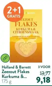 Holland & Barrett Zeezout Flakes Kurkuma & Citroen - 175g aanbieding