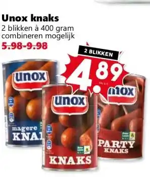 Coop Unox knaks aanbieding