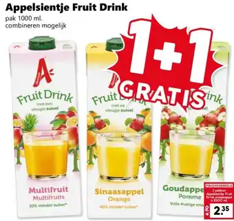 Coop Appelsientje Fruit Drink aanbieding