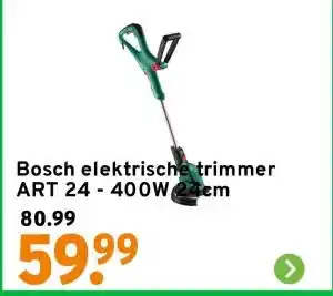 GAMMA Bosch elektrische trimmer ART 24 - 400W 24cm aanbieding