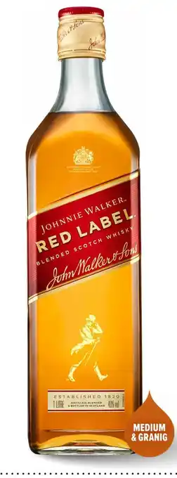 Gall & Gall Johnnie Walker Red Label 100CL aanbieding
