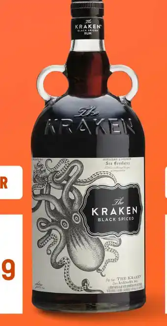 Gall & Gall The Kraken Black Spiced Rum 70CL aanbieding