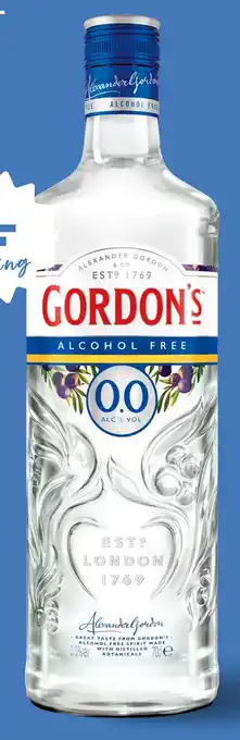 Gall & Gall Gordon’s Gin Alcoholvrij 70CL aanbieding